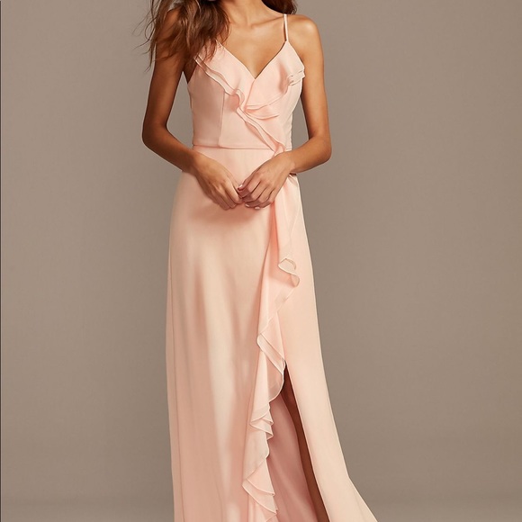 David's Bridal Dresses & Skirts - Pale Pink Bridesmaid Dress